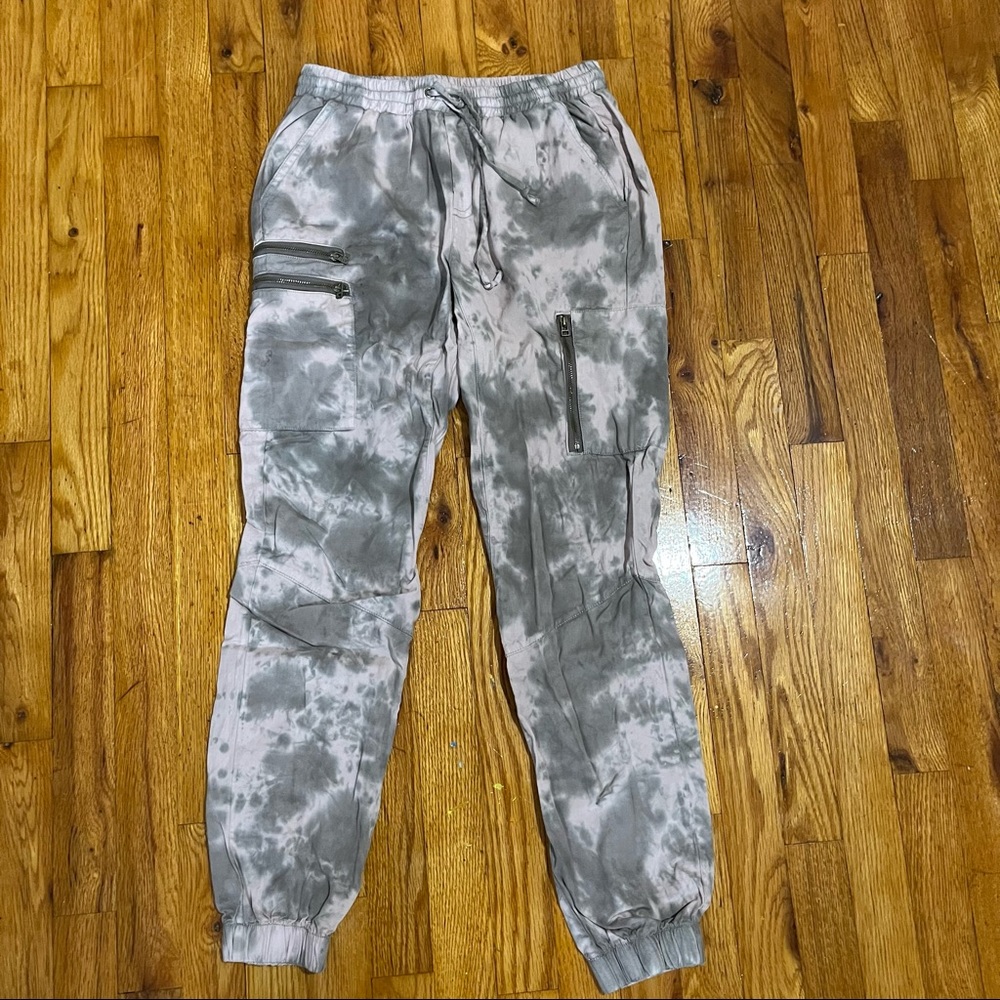 Pink+grey tiedye jogger pant, vintage Havana